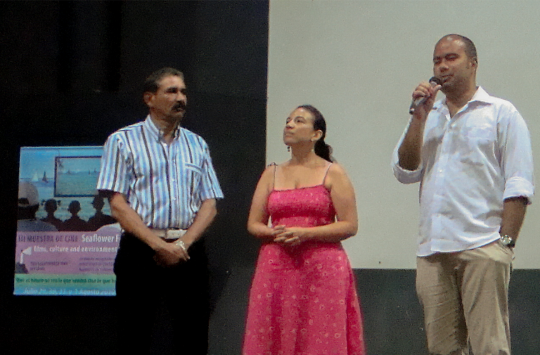 Ciro Guerra. Cristina Gallegos y Marciano Martinez